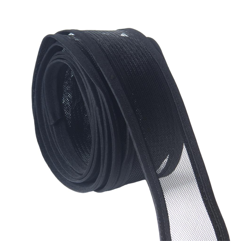 5cm Wide Mesh Binding Ribbon Tulle Ribbon Sinamay Hat Binding Tape Trim for Bowknot Headband Making Project Materials