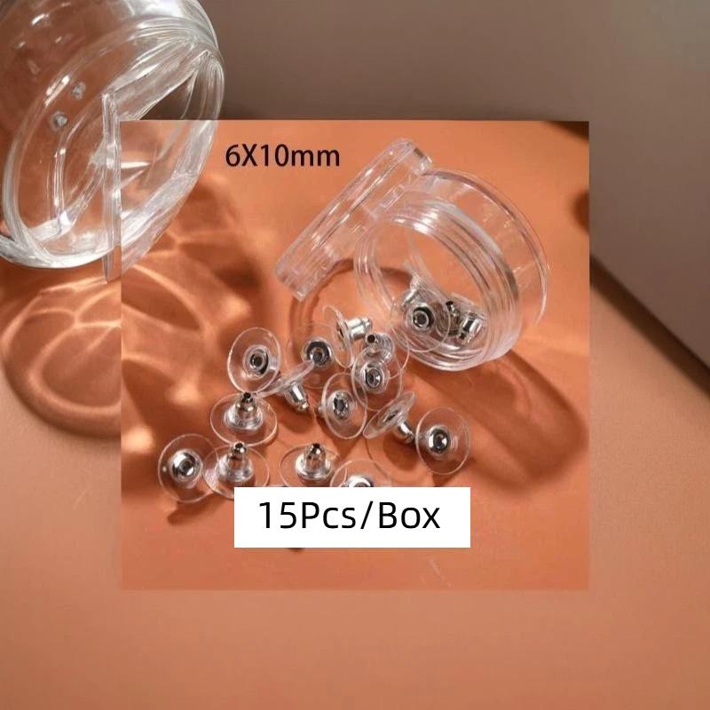 Eco-friendly Soft Silicone Earring Back Stoppers 200-2000Pcs Non-toxic for Stud Earrings DIY Jewelry Making