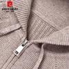 Pierre Cardin Men's Hooded Knitted Cardigan with Cashmere Blend