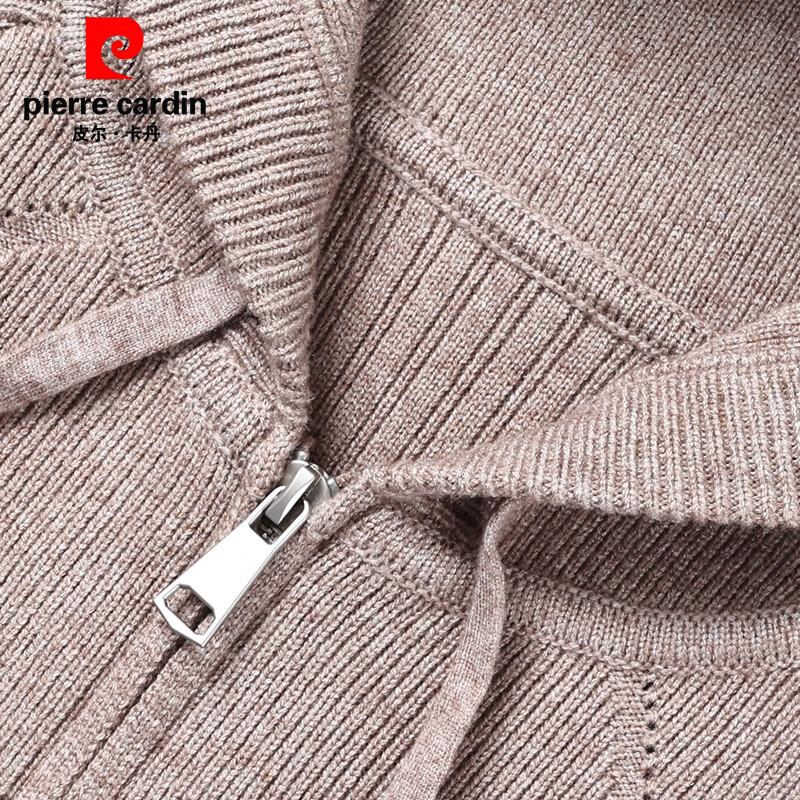Pierre Cardin Men's Hooded Knitted Cardigan with Cashmere Blend