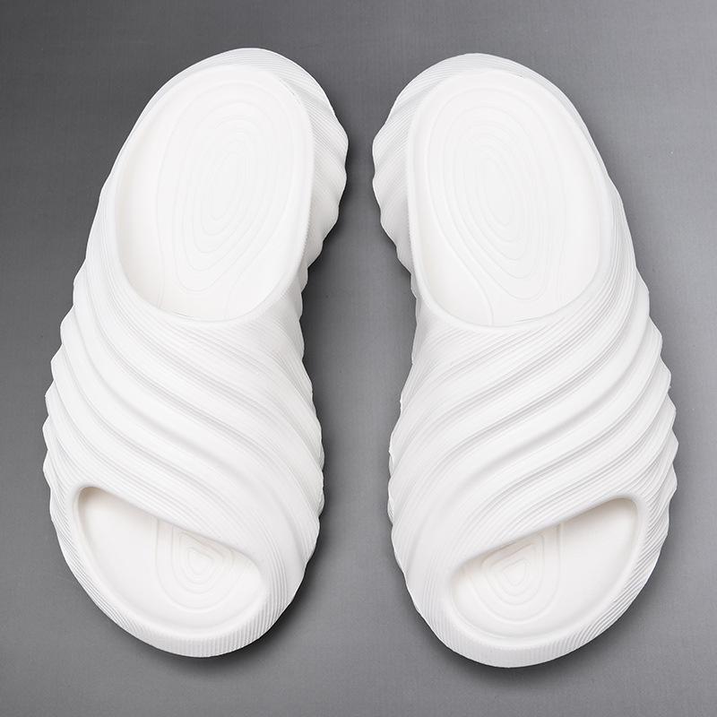 

Men s soft-soled sandals outdoor non-slip sports coconut slippers summer wear one-word drag EVA 40-41 білий