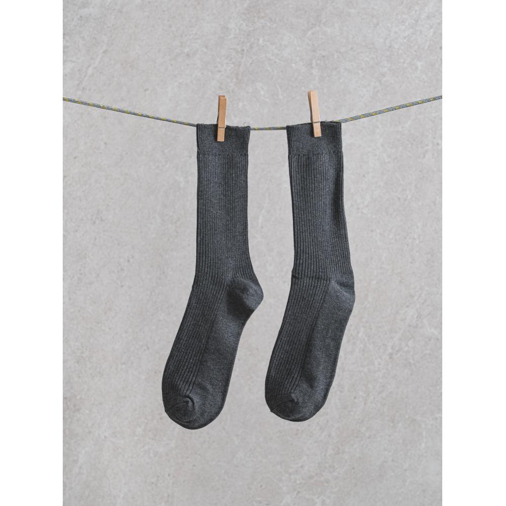

Monfoot Men S Ribbed Long Neck SockS Dark Grey
