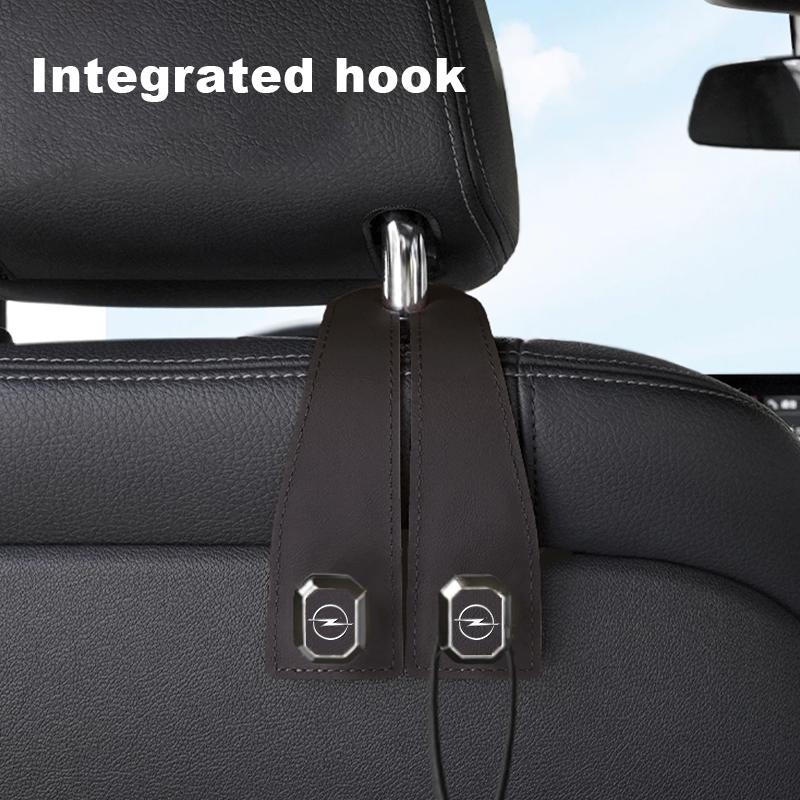 Car seat back hooks, suede double-head hooks, car interior accessories For Opel Insignia Astra Antara Meriva Zafira H G Corsa j777