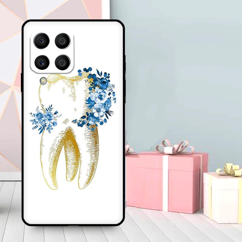 Cute Tooth Dentist Case For Samsung Galaxy M56 M52 M32 M53 M16 M11 M21 M31 M35 M12 M13 M14 M15 M36 M55 M34 M54