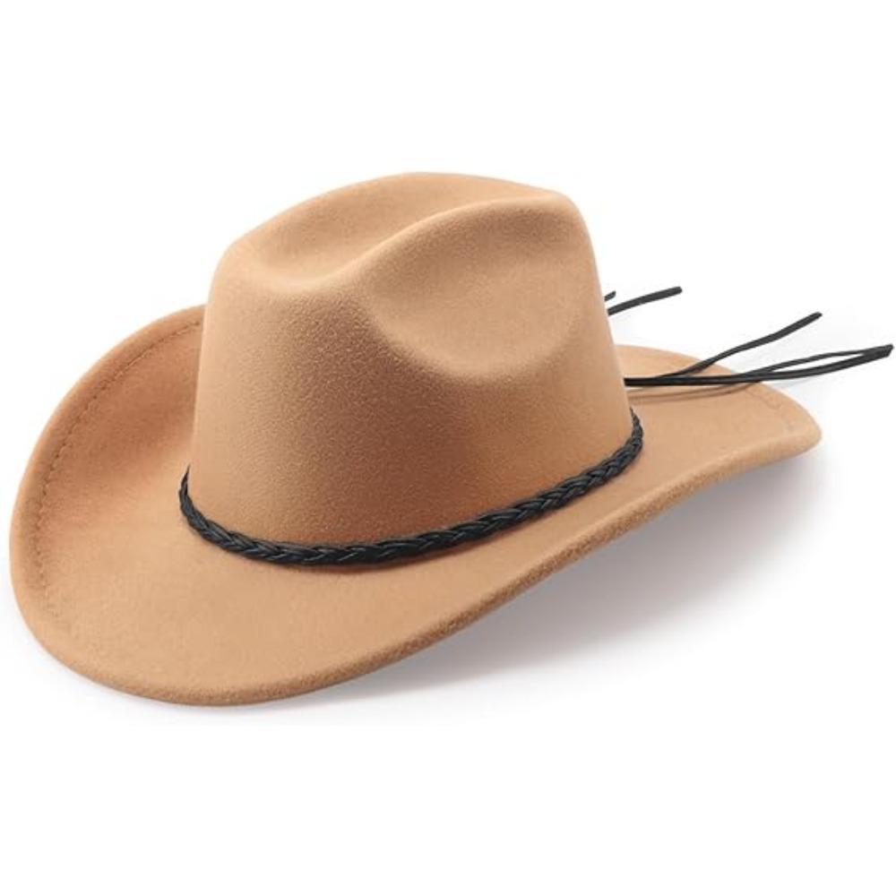 JYL TS DIY  Cowboy Hat Unisex Classic Minimalist Western Hat  Blend