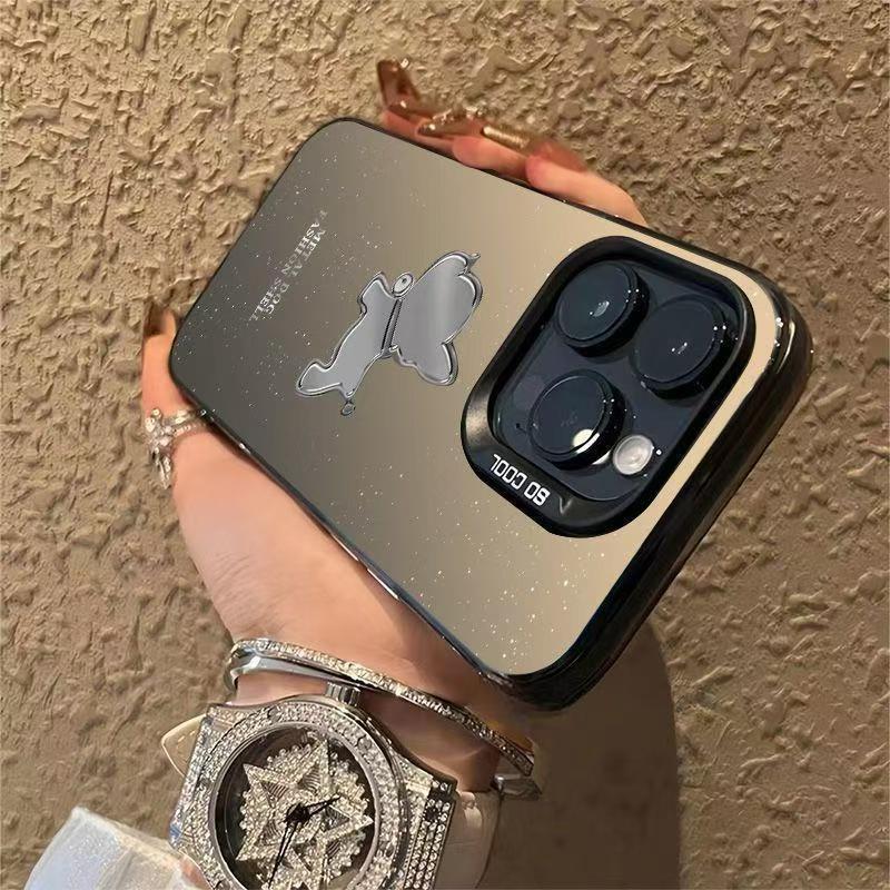Bell Welpe Stoßfeste Handyhülle für iPhone 12 Pro Max bis iPhone 16, Kompatibel mit Apple 14-15 Pro Modellen, Grenzüberschreitendes Design.