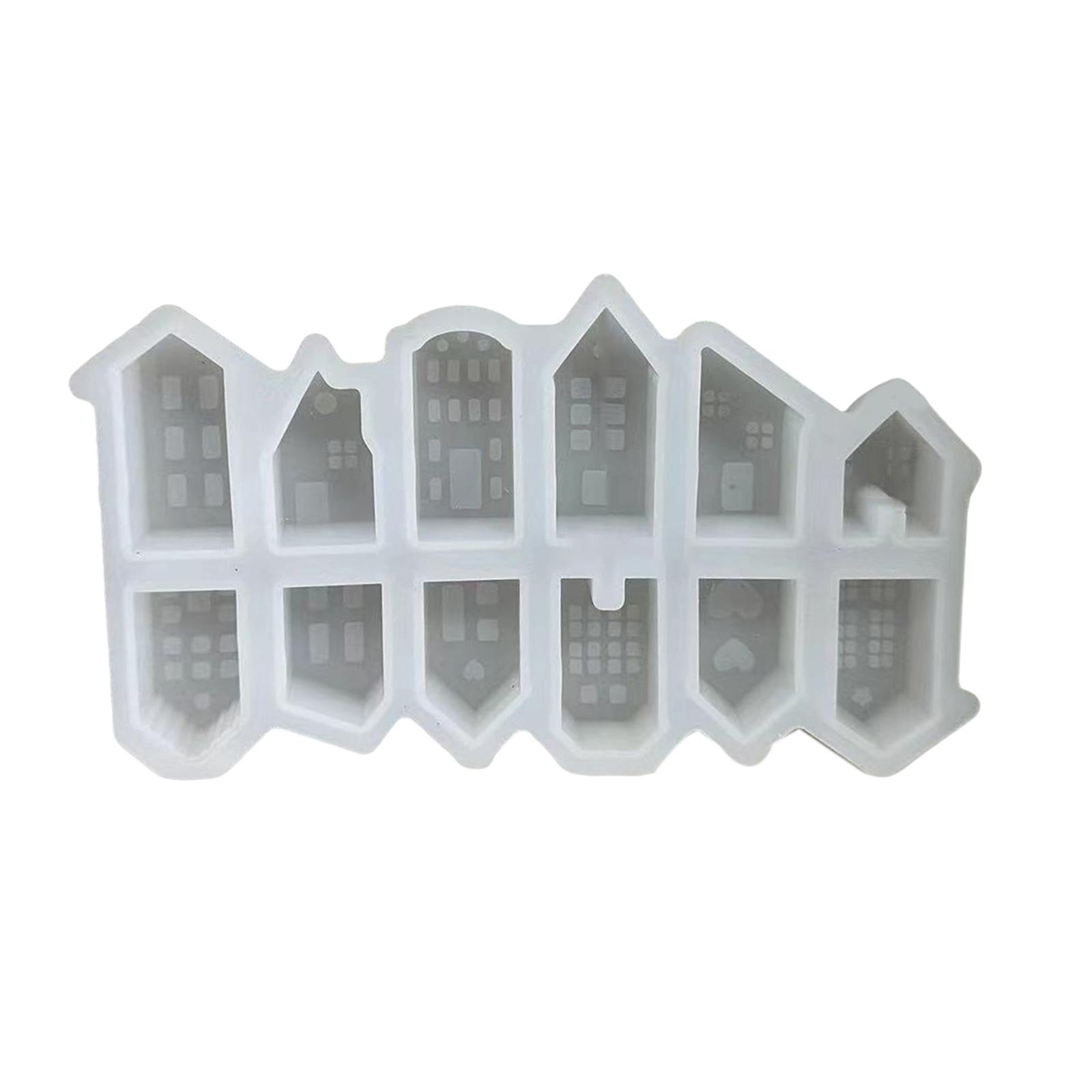 

Гибкая силиконовая форма для украшения оконного небольшого дома, термостойкая гипсовая форма для украшения