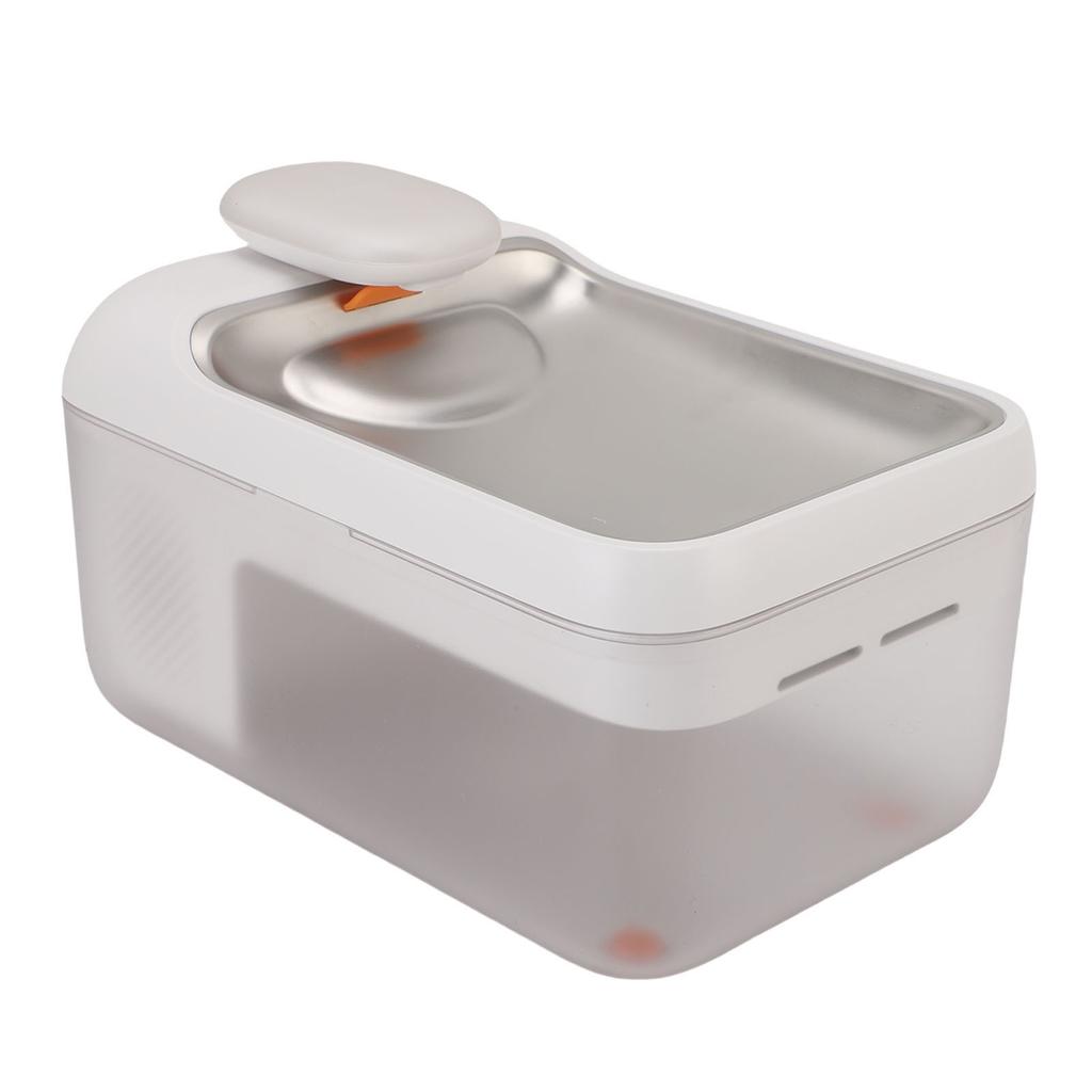 Katzenbrunnen 4,5L Großes Fassungsvermögen Steckerleise Edelstahlnapf Automatisches Haustierwasser