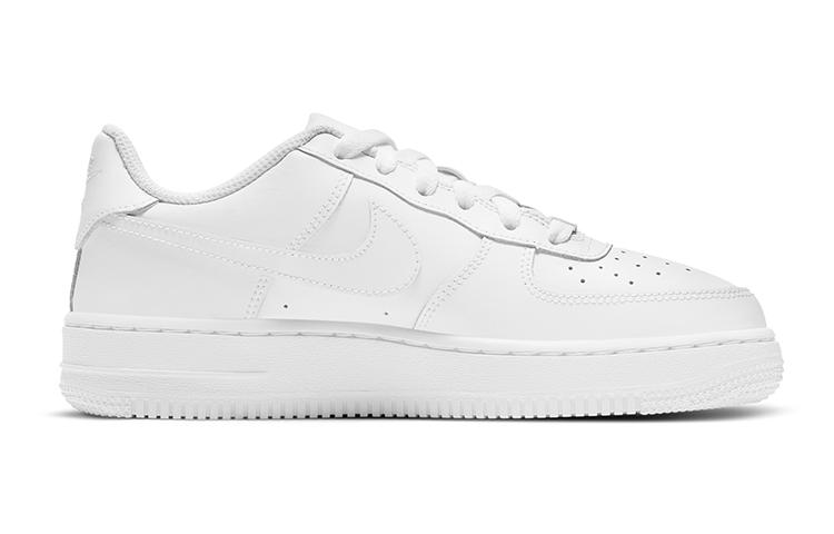 Nike Kids Air Force 1 Low LE "White On White" Sneakers DH2920-111