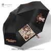 Cute and Stylish Automatic Umbrella for Girls, Suitable for Both Sunny and Rainy Weather, Featuring Bai Mengyan Design, Providing Sun Protection and