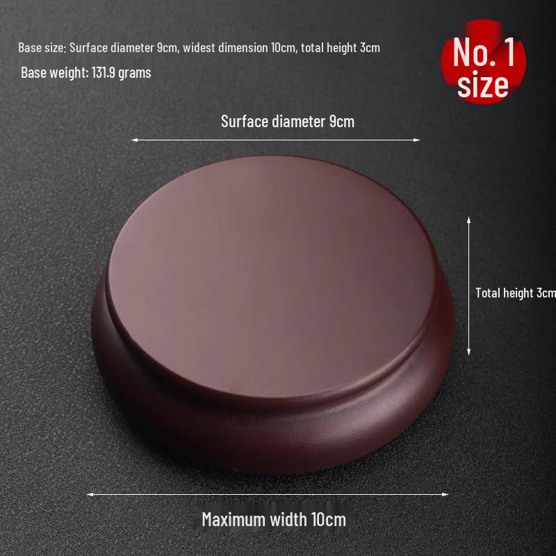 Creative Round Vase Stand: Imitation Rosewood Mixed with Solid Wood - Ideal for Jade, Stones, Ornaments, Incense, or Flowers