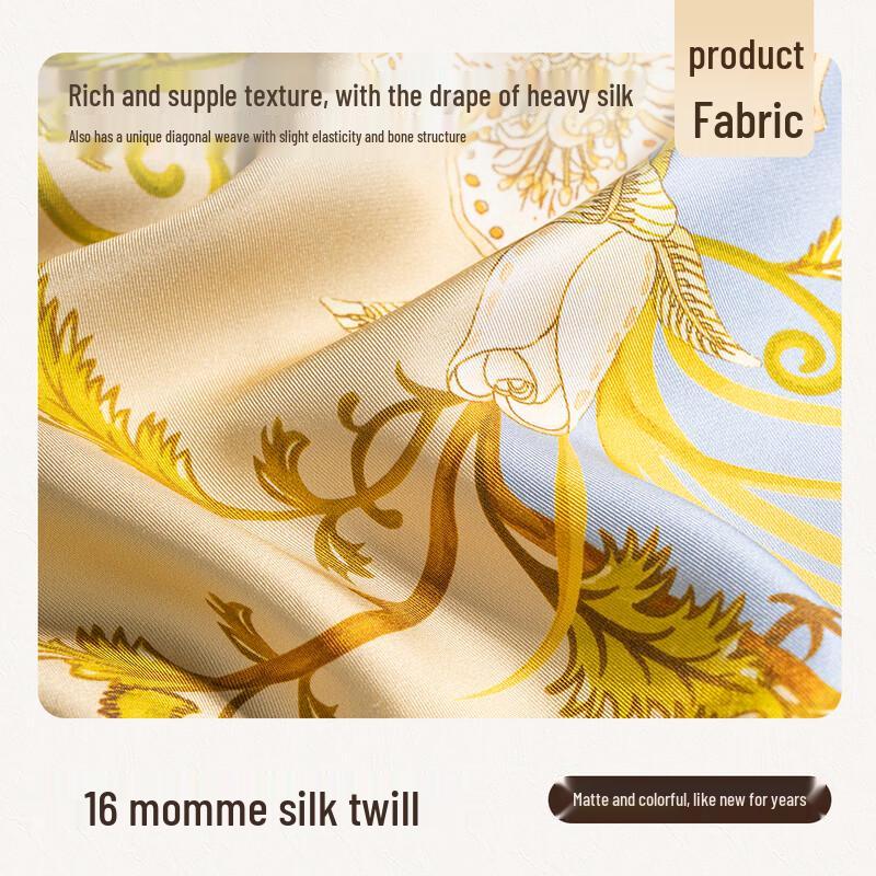 Shanghai Story 100% Mulberry Silk Square Scarf