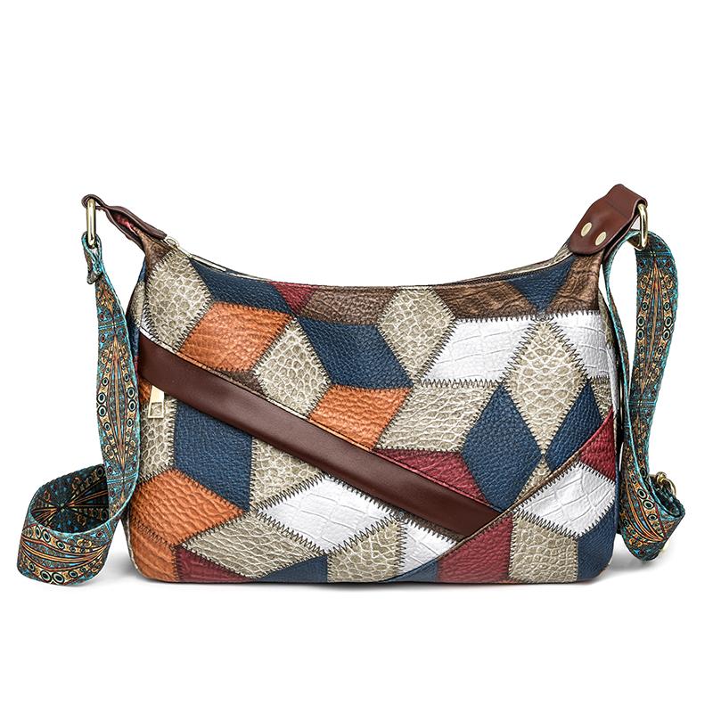 Muttertasche Großraum-Nähte Pendlertasche Weiche Ledertasche mit mehreren Taschen Damen-Umhängetasche