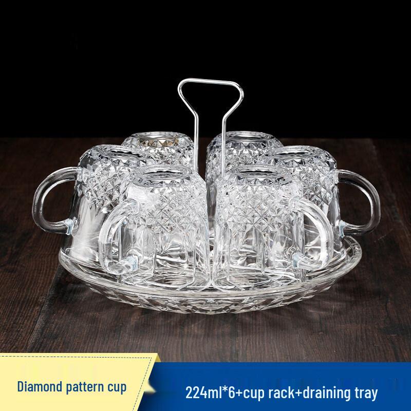ZISIZ Glass Drinking Cup with Crystal Infuser