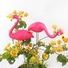 Pink Small Flamingo Garden Decoration Lawn Statues Party Ornament Home Craft Plastic Simulation Artificial Flamingo Decoration