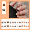 Pc Halloween Press Nails Short Square Fake Nails Cute Designs Glossy False Nails Halloween Nails Cute Full Cover Glue Nails Stick With 2ml Glue