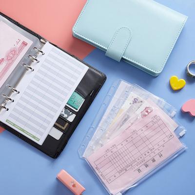 Εγχειρίδιο Binder Κομψά φύλλα προϋπολογισμού Βιβλίο πολλαπλών χρήσεων Σημειωματάριο A6 Budget Binder Diary Notebook Σετ άλμπουμ βιβλιοδετικό σχολικά είδη