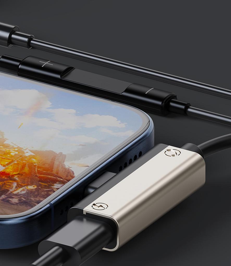 USB Type C Wired Earphones with Mic While Volume Compatible with and Other Devices with Ports [Charge Charging] High-Resolution Audio, Calls,