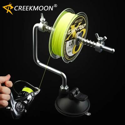 Universal 1PC Liga de Alumínio Enrolador de Linha de Pesca Máquina Enroladora Vácuo Spinning Baitcasting Carretel Ferramenta de Enrolamento Kit de Ferramentas de Pesca