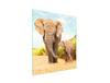 GLASS CUTTING BOARD 45x52 Elephant