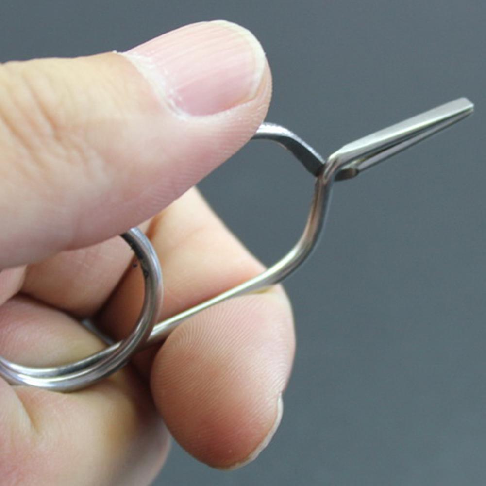 1pcs Hackle Pliers Feather Material Pliers Rustproof