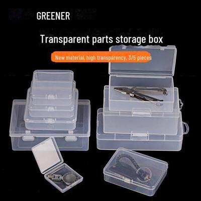 Green Forest Mehrfach unterteilte rechteckige Werkzeug- & Komponenten-Aufbewahrungsbox