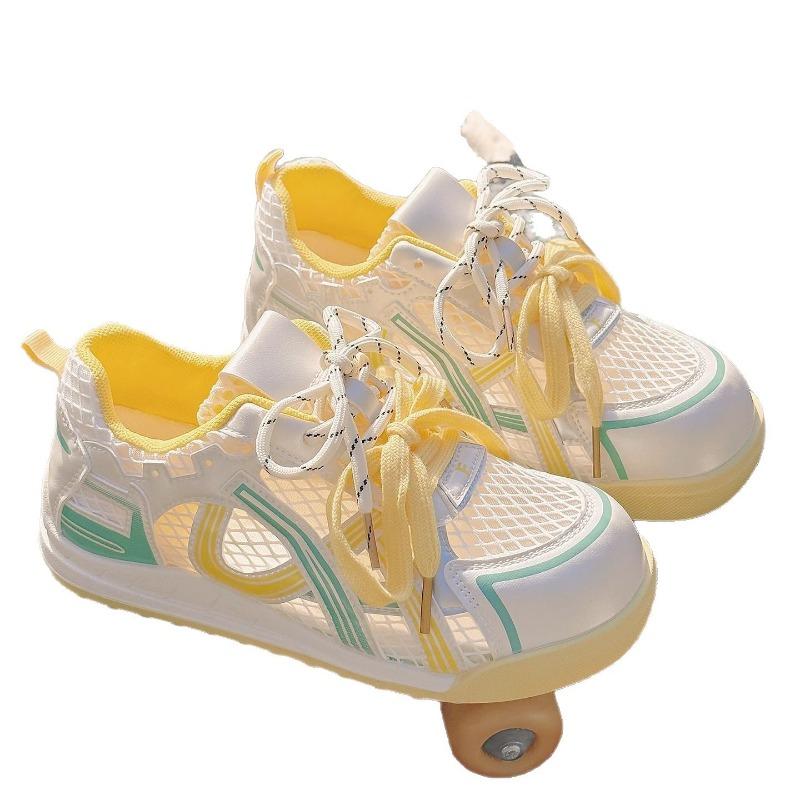 Summer new breathable mesh women's little white shoes thin-soled sports shoes student versatile casual board shoes