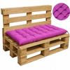 Garden Cushion for Bench Pallets Swing Quilted Purple 110X60 Cm
