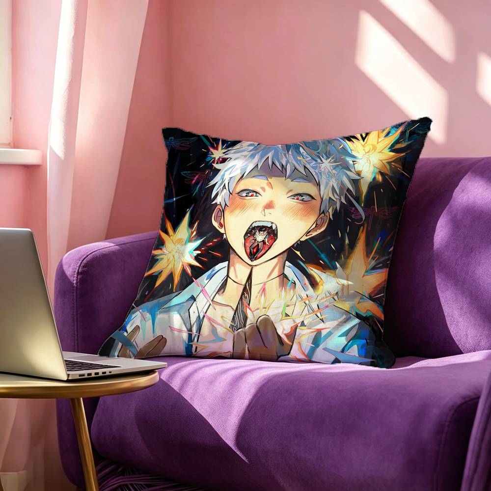 The SSummer HHikaru Died Square DoubleSided printed Pillow Case Bedroom Bedside Pillow Sofa Cushion Cover