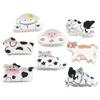 8Pieces Lovely Animal Theme Hair Claw Clip Nonslip Hair Holder Jaw Clip for Active Kids and Adult Daily Styling Need