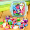 1 Box of Lovely Rubber Eraser Set Stationery Novelty Children Gift Random Color