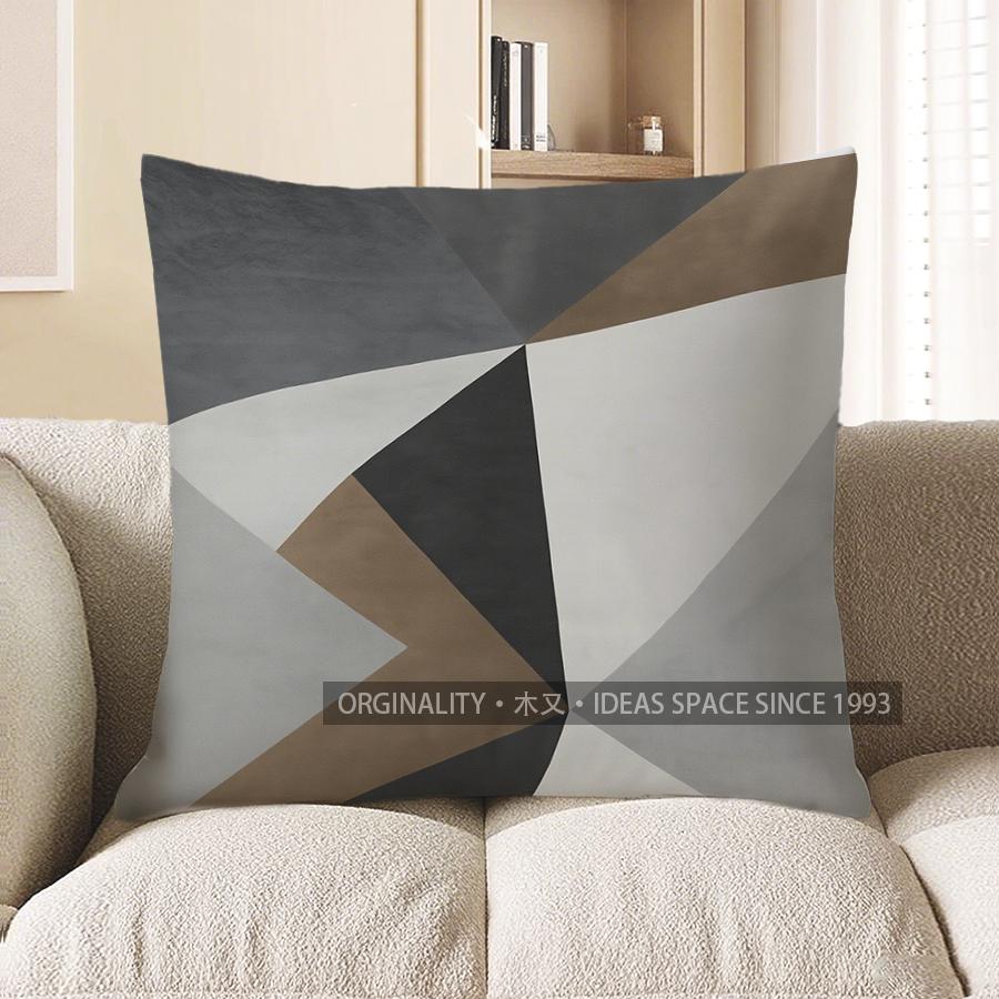 Home Decor Modern Abstract Geometric Pattern Throw Pillow Pattern Cushion Cover Suitable For Sofa Bedroom Car Pillow Cover