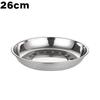 ZISIZ Thickened Stainless Steel Multi-purpose Round Plate