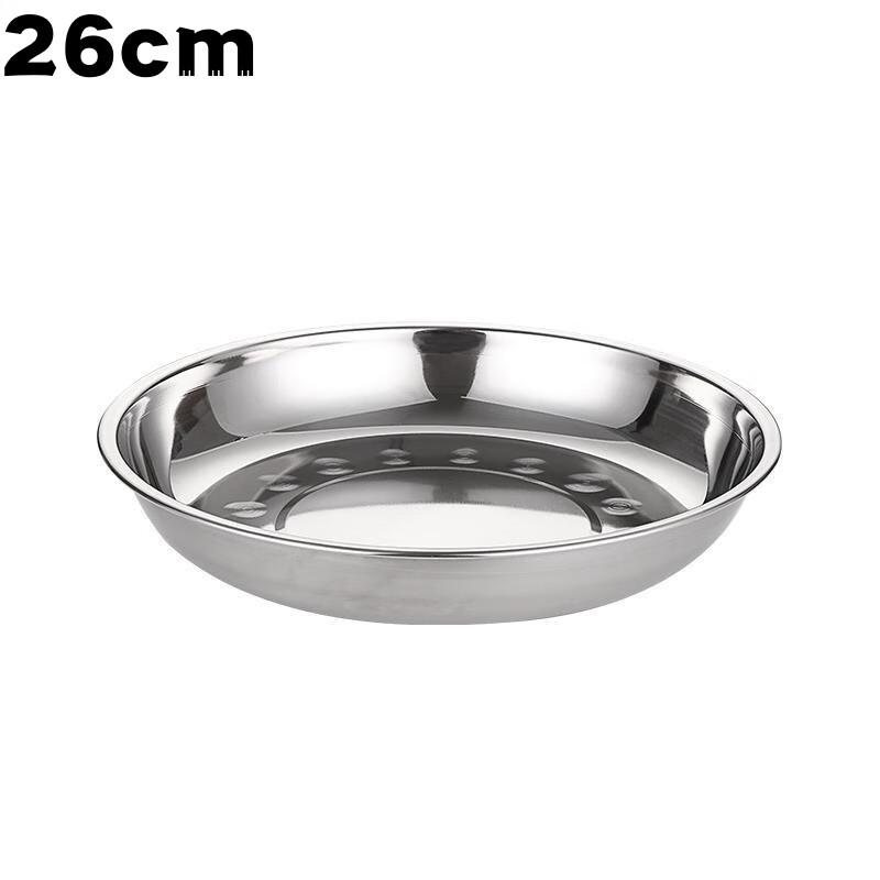 

ZISIZ Thickened Stainless Steel Multi-purpose Round Plate