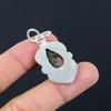 925 Silver Pear Rhodonite Stone Heart Chakra Wedding Handmade Mother New Pendant
