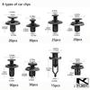 Kkjoy 620Pcs Auto Rivet Clips Bumper Door Fender Fasteners Suit for Most Vehicles