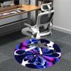 1PC Abstract Artwork Office Round Rug, Non slip, Soft and Durable Office Rug for Interior Decoration, Perfect for Office