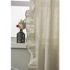 New Nordic Simple Bamboo Flounce Edge Light Luxury Semi-blackout Curtain Solid Color Bedroom Living Room Kitchen Window Curtain