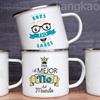 Best Uncle In The World Spanish Print Enamel Mug Outdoor Water Cup Drink Coffee Cups Camping Mug Festive Birthday Gift for Uncle