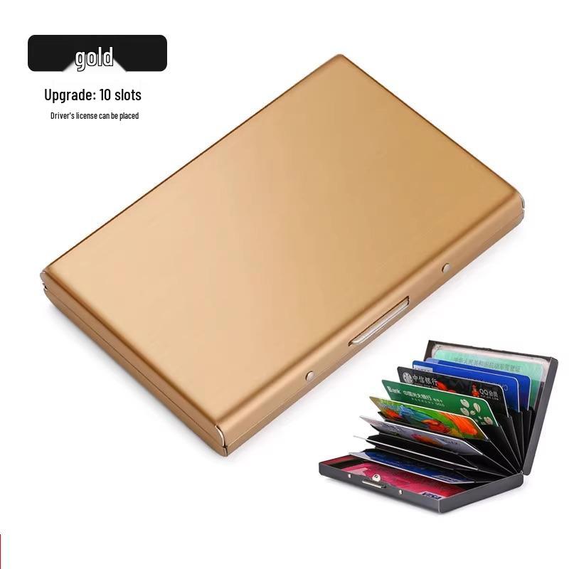 Portcard Ultra-Subțire Anti-Furt din Oțel Inoxidabil pentru Bărbați și Femei