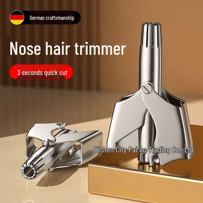 Stainless Steel Manual Nostril Hair Trimmer for Men