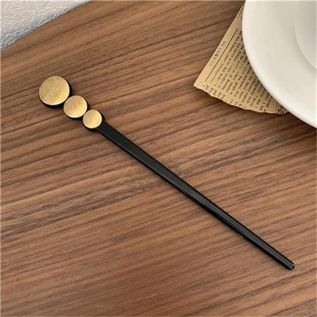Chinese Punk Ruby Pendant Sword Hairpin Fashion Simple Modern Headdress Back Of The Head Pan Hair Ornament Fashion Retro New
