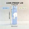 1PC Simple Elephant Outline Pattern 750ml Color Plastic Sports Water Bottle Leakproof Flip Straw Lid Suitable for Sports Office Home Use