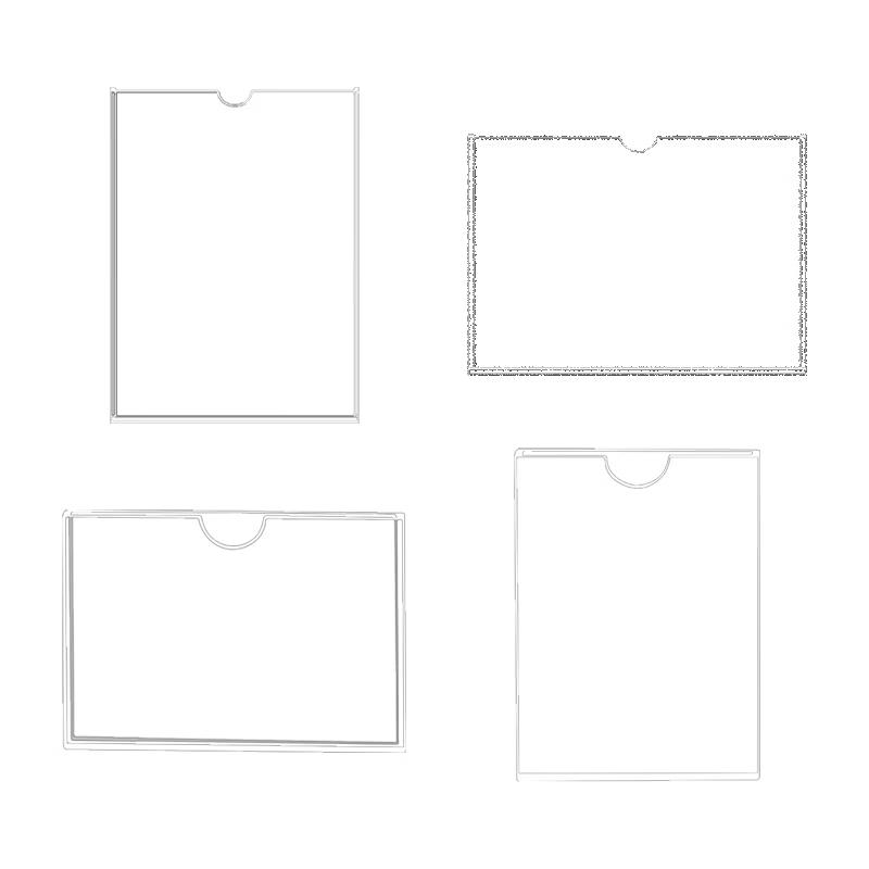 A5 Acrylic Adhesive Sign Holder - 2 Pack
