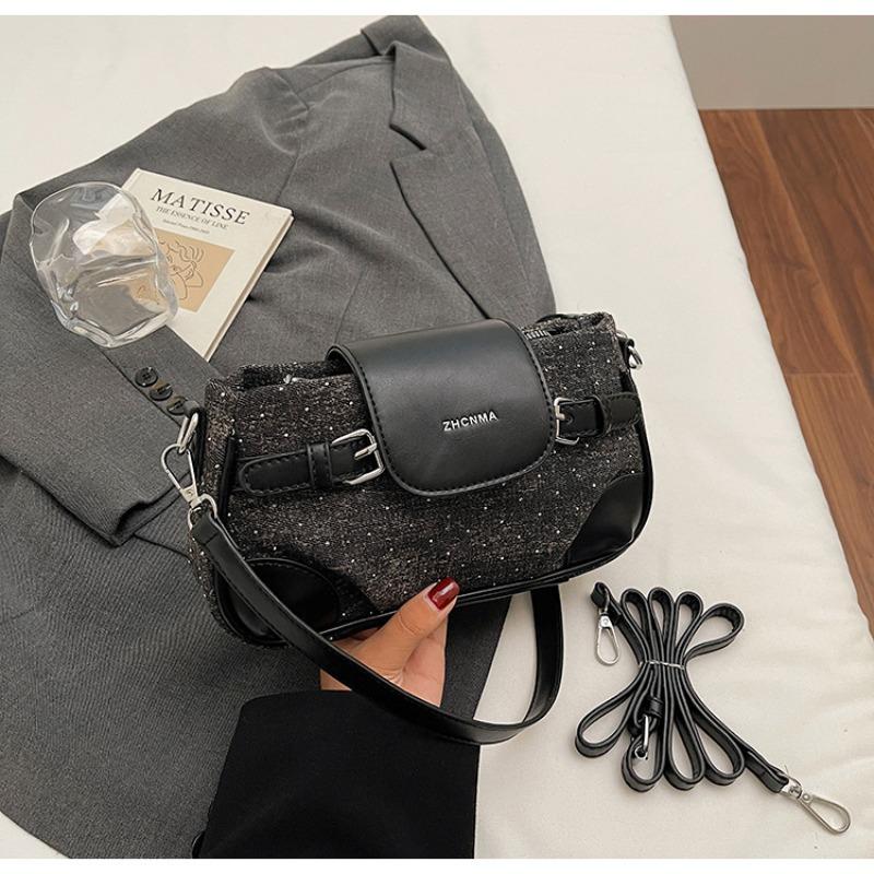 Achsel-Kleintasche - Stilvolle und luxuriöse kleine quadratische Tasche mit einem einzelnen Schultergurt-Design