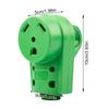 Replacement RVs Receptacle Plug 30A Male/Female RVs Plug with Ergonomic Grip Handle Heavy Duty Power Plug Adapter