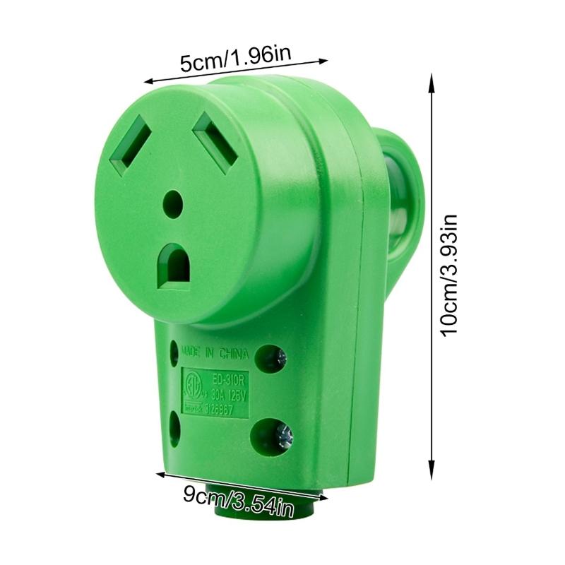 Replacement RVs Receptacle Plug 30A Male/Female RVs Plug with Ergonomic Grip Handle Heavy Duty Power Plug Adapter
