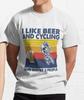 I Like Beer & Cycling And Maybe 3 People T-shirt: Funny Biker Gift