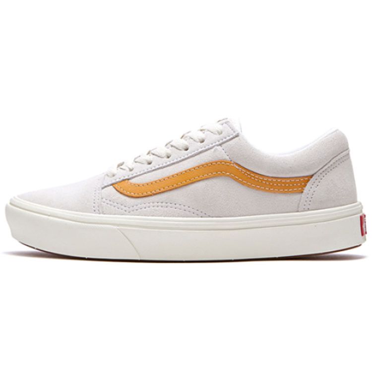 Vans Comfycush Old Skool Low Top Casual Skate Shoes Unisex Sneakers Gray Orange VN0A3WMA2BH