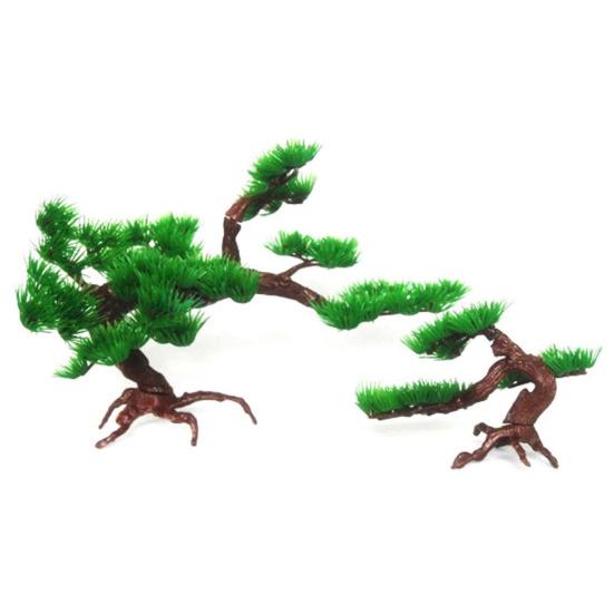 Artificial Pine Realistic Dismountable Plastic Miniature Simulation Bonsai for Fish Tank